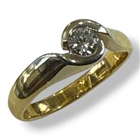 Anello Gianni Pace Donna Solitari in Oro giallo Diamante GPGSLG1